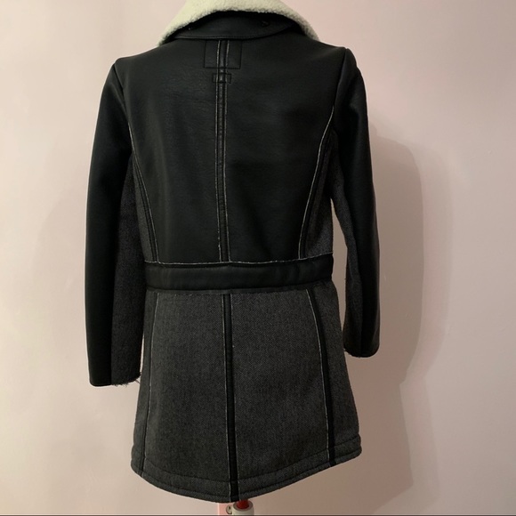 A/X Leather/Fur Stylish Trench - Picture 9 of 11